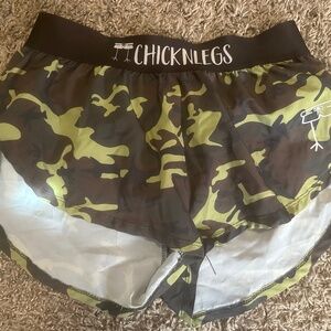 Chicknlegs Women's Camouflage Running Shorts